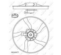 NEW NRF ENGINE RADIATOR FAN OE QUALITY REPLACEMENT 47070