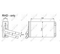 NEW NRF HEATER RADIATOR HEAT EXCHANGER OE QUALITY REPLACEMENT 54302