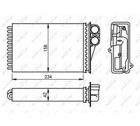 NEW NRF HEATER RADIATOR HEAT EXCHANGER OE QUALITY REPLACEMENT 54304
