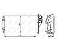 NEW NRF HEATER RADIATOR HEAT EXCHANGER OE QUALITY REPLACEMENT 54305
