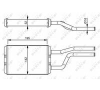 NEW NRF HEATER RADIATOR HEAT EXCHANGER OE QUALITY REPLACEMENT 58358