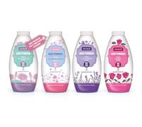 New Nuage Talc Free Body Powder 250g x 4 Pack - Fresh Lavender, Rose, Water Lily & Cherry Blossom - Moisture-Absorbing Talc Free Powder for Women & Men by GBH