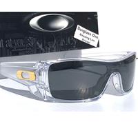 NEW Oakley BATWOLF Clear Gold Icon POLARIZED Galaxy Black Lens Sunglass 9101