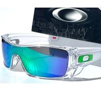 NEW Oakley BATWOLF Clear Green Icon POLARIZED Galaxy Jade Mirror Sunglass 9101