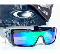 Oakley BATWOLF Matte Blackout POLARIZED Galaxy Blue lens Sunglass 9101