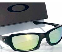 NEW Oakley FIVES Squared Matte Black POLARIZED Galaxy Fire Gold Sunglass 9238