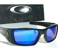 NEW Oakley FUEL CELL Blackout w POLARIZED Galaxy Blue Iridium Sunglass 9096