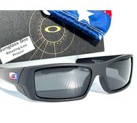 NEW Oakley GASCAN Matte Black Texas POLARIZED Galaxy black Sunglass 9014-40