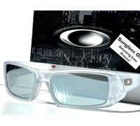 NEW Oakley GASCAN Matte Clear POLARIZED Galaxy Chrome Mirror Sunglass 9014