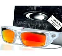 NEW Oakley GASCAN Matte Clear POLARIZED Galaxy Ruby Mirror Lens Sunglass 9014