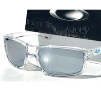 NEW Oakley GIBSTON Shiny Clear POLARIZED Galaxy Chrome Lens Sunglass 9449