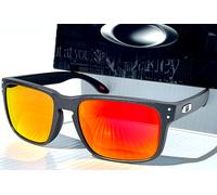 NEW Oakley HOLBROOK Steel Grey POLARIZED Galaxy Ruby Lens Sunglass 9102