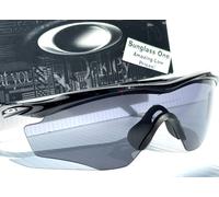 NEW OAKLEY M2 FRAME XL Black Semi-Rimless Grey Lens Sunglass 9343-01