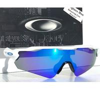 NEW Oakley RADAR EV PATH Shiny White POLARIZED Galaxy Blue Lens Sunglass 9208