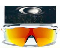 NEW Oakley RADAR EV PATH White Bike w Fire Ruby Iridium lens Sunglass 9208-16