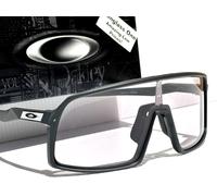 NEW Oakley SUTRO Matte Carbon Grey PHOTOCHROMIC Clear Lens Sunglass 9406-98