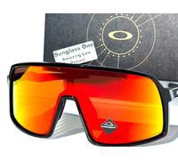 NEW Oakley SUTRO S Shiny Black Wrap PRIZM Ruby Lens Sunglass 9462-09