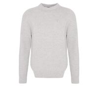 NEW - Official Barbour Grangetown Merino Crew Neck Sweater Light Grey