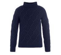 NEW - Official Barbour Womens Burne Roll Neck Knitted Jumper Navy