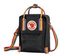 NEW - Official Fjallraven Kanken Rainbow Sling Black-Rainbow Pattern