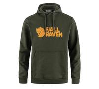Fjallraven Logo Mens Hoodie - Forest Green - Size Large