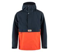 NEW - Official Fjallraven Vardag Hydratic Anorak Dark Navy / Flame Orange