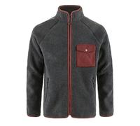 NEW - Official Fjallraven Vardag Pile Fleece Dark Grey / Maroon