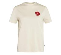 Fjall Raven - Short-sleeved T-shirt - Fox Boxy Logo Tee W Chalk White for Women in Recycled Polyester - Size M White