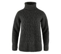 Fjällräven Övik Cable Sweater Black,Grey L Women