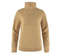 NEW - Official Fjallraven Womens Ovik Half Zip Knit Dune Beige
