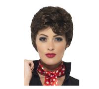 NEW Official Grease Rizzo Pink Ladies Wig Ladies Fancy Dress Costume Accessory