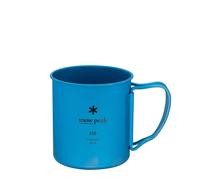 Snow Peak Titanium Ti-Single Wall 450ml Cup/Mug, for Camping/Backpacking, Blue