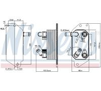 NISSENS 91115 Automatic transmission oil cooler
