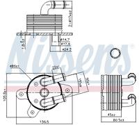 NISSENS 90842 Automatic transmission oil cooler