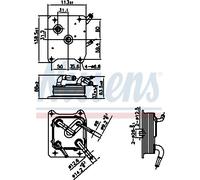 NISSENS 91292 Automatic transmission oil cooler
