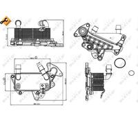 NRF 31264 Engine oil cooler