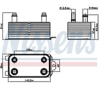 NISSENS 91162 Automatic transmission oil cooler
