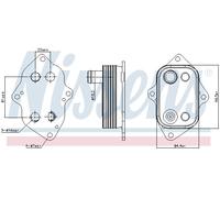 NISSENS 91103 Engine oil cooler