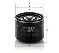 MANN-FILTER W 1114/80 Oil Filter - for Cars + Transporters