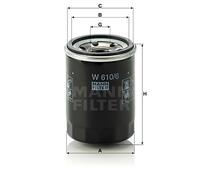 MANN-FILTER W 610/6 Oil Filter - for Cars + Transporters