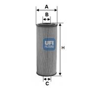 UFi Oil Filter Filter Insert 25.155.00 for Mercedes-Benz C-Class T-Model SLK
