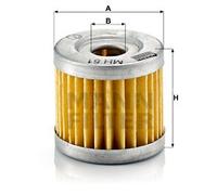 MANN-FILTER Oil Filter MH 51 - for Suzuki Motorcycles (16510-05240)