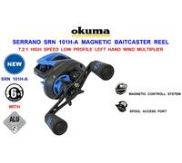 NEW OKUMA SERRANO SRN 101H-A HIGH SPEED MAGNETIC BAITCASTER REEL LP MULTIPLIER