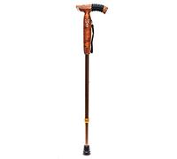 New Old Man's Walking Stick Smart FM Radio Cane Aluminum Alloy Hiking Sticks Mmulti-Function Single Foot Cane Height Adjustable 71.5-89.5cm,B