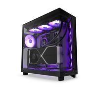 New Open Box NZXT H6 Air Flow RGB Tempered Glass Mid Tower Gaming PC Case