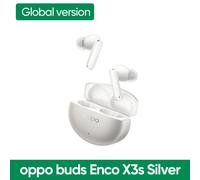 New OPPO Enco X3s TWS Earphone Global Version Wirelss Bluetooth 5.4 Earbuds 55dB Active Noise Cancelling LHDC 5.0 IP55 Silver GL
