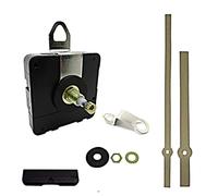 New or Replacement Battery Operated High Torque Ticking Japanese Quartz Mechanism Movement Motor Outdoor Wall Clock Long Metal Hands DIY Repair (180mm Gold, 20mm Shaft - Non Ticking Sweep)