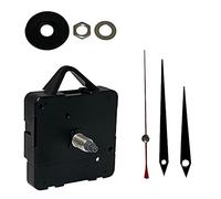 New or Replacement Battery Operated Non Ticking Chinese Make Quartz Mechanism/Motor With Metal Hands Wall Clock DIY Repair (2, 86mm Black)