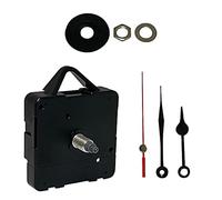New or Replacement Battery Operated Non Ticking Chinese Make Quartz Mechanism/Motor With Metal Hands Wall Clock DIY Repair (1, 65mm Black)