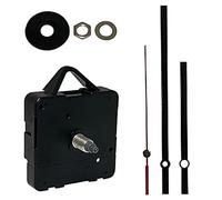 New or Replacement Battery Operated Non Ticking Chinese Make Quartz Mechanism/Motor With Metal Hands Wall Clock DIY Repair (10, 130mm Black)